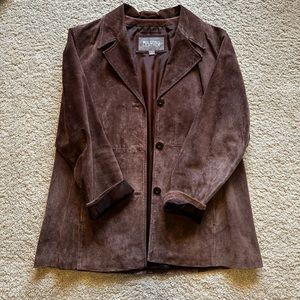 Brown suede jacket